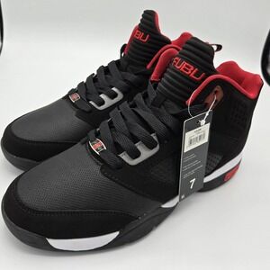 NWT New FUBU Men's Zone High-top Basketball Shoes Sneakers Black size 7